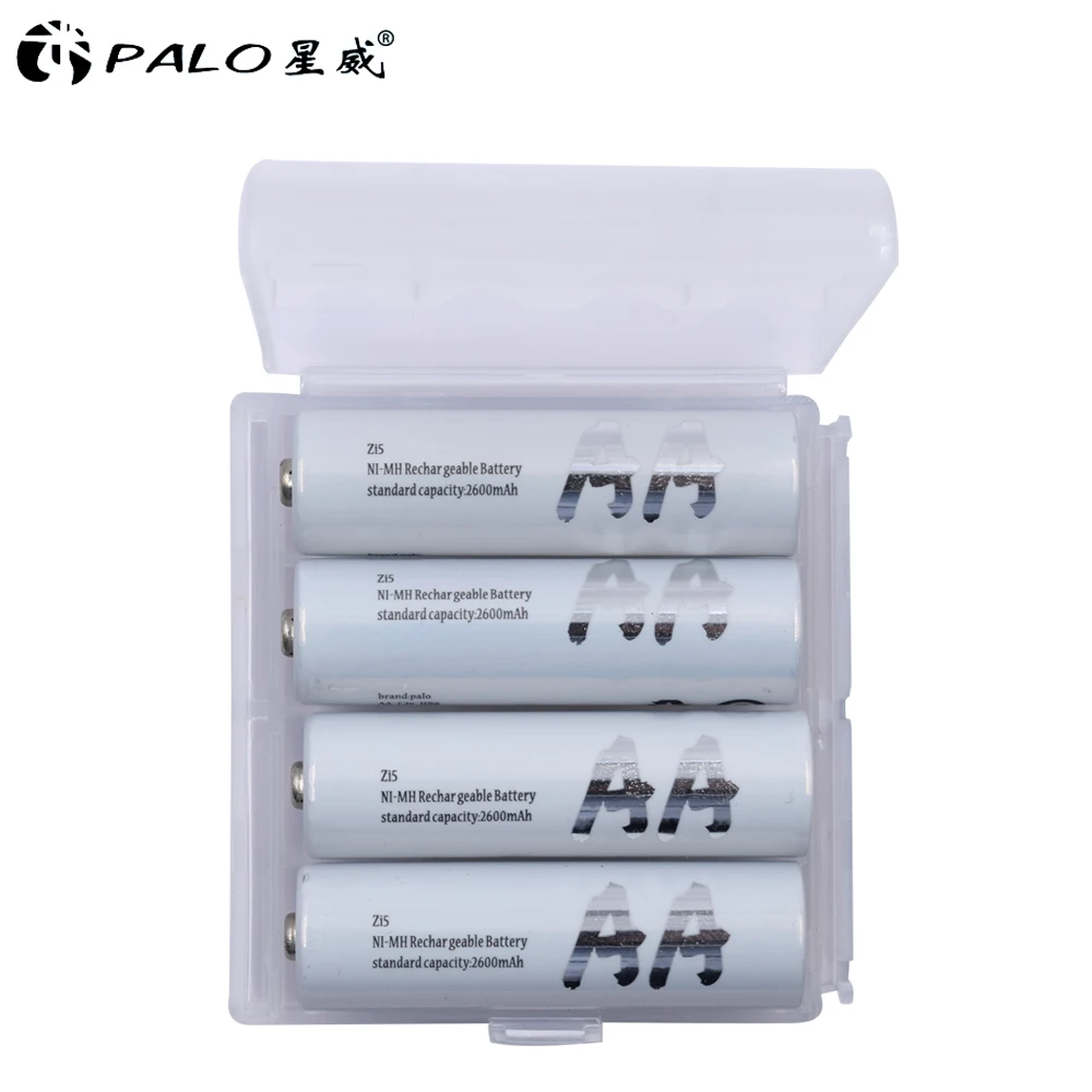 Новые аккумуляторы PALO Ni-MH AA 8 шт. 2300 мА · ч-2600 ч перезаряжаемые батарейки 1 2 В А 4