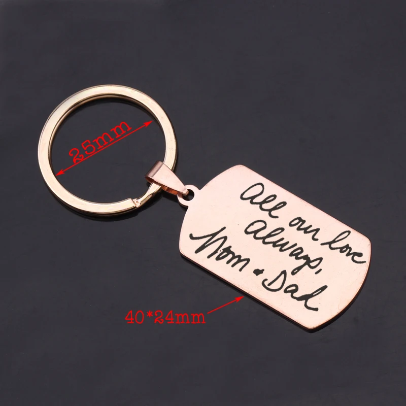 Новый модный брелок с надписью Love Always Mom Dad высокое качество Сумка подвеской