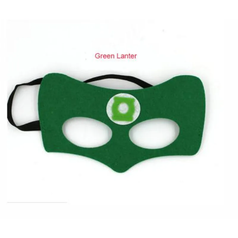 Green Lantern Маска супергероя для косплея Супермена, Бэтмена, Марвел, Человека-паука, Халка, Тора, Железного человека, принцессы на Хэллоуин, Рождество, Детские вечерние костюмы для взрослых - Цвет: Green Lantern