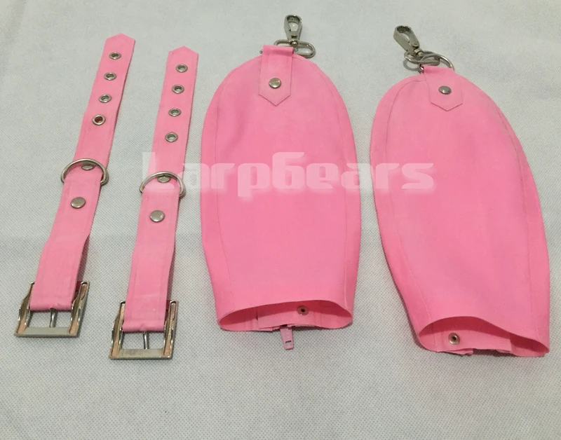 

Sexy Pink Gloves Unisex Bondage Adult Mittens Gothic Latex Rubber Gloves