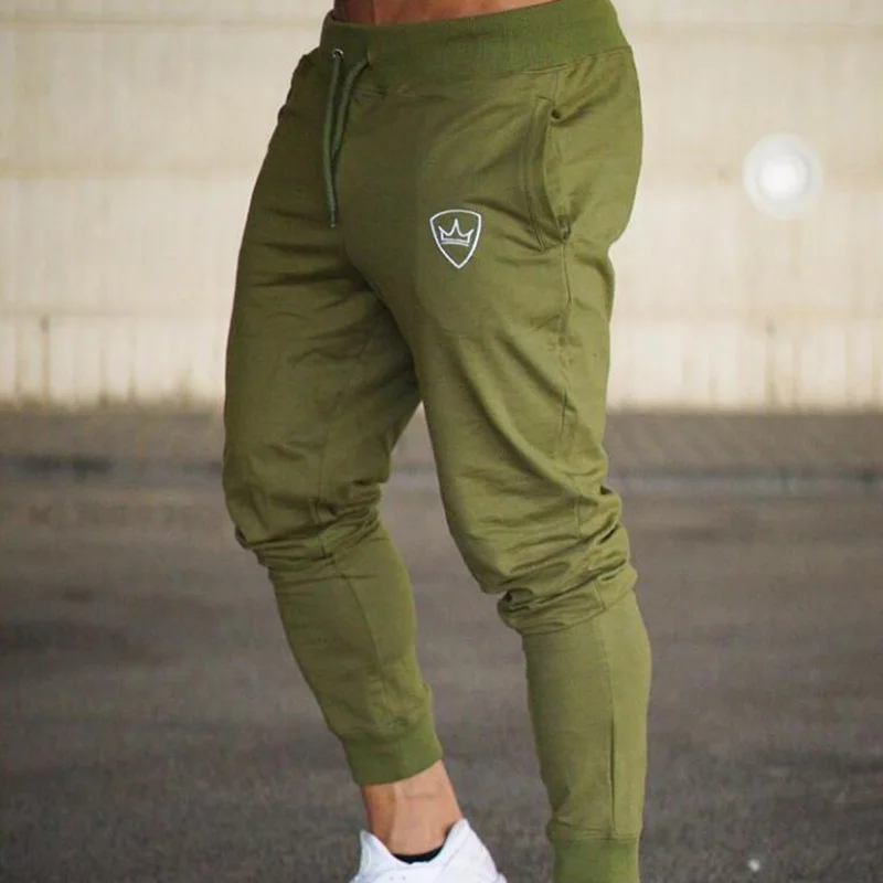 Army Green FK101 Новинка, модные тонкие мужские брюки, Осенние повседневные штаны для бега, бодибилдинга, фитнеса, пота, ограниченное время, спортивные штаны - Цвет: Army Green FK101