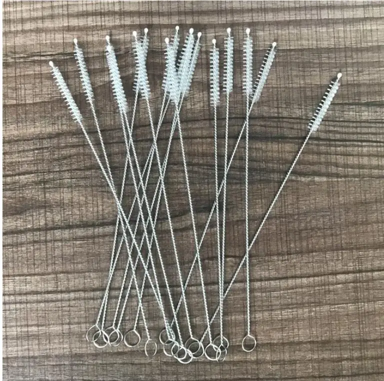 Escova de Leite do Bebê Escova de Lavagem Palha Garrafa Bebida Copo Água Ferramenta Limpeza Aço Inoxidável 2000 Pçs 175mm 20mm 240mm
