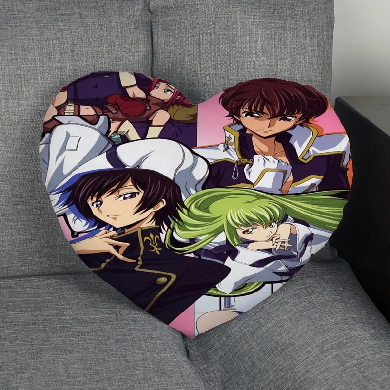 Изготовленный На Заказ Code Geass Lelouch of the Rebellion сердце Наволочка на молнии наволочка
