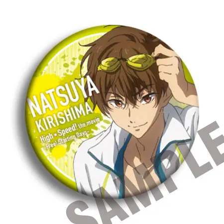 see chart Аниме значки 58 мм бесплатно! Iwatobi swim Club Nanase Haruka Bagdes брошь - Окраска металла: see chart