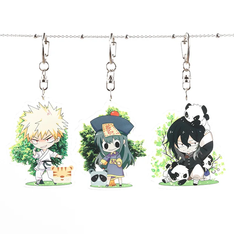 Мой герой Academy аниме акриловый брелок Kirishima Eijiro Midoriya izku Todoroki Shoto милый смешной кулон брелок Llaveros подарок