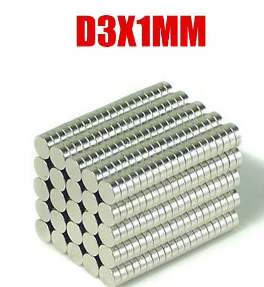 5000 pcs 3mm x 1mm диск powerful магнит Craft неодимовые Редкоземельные permanent strong N50 магниты |
