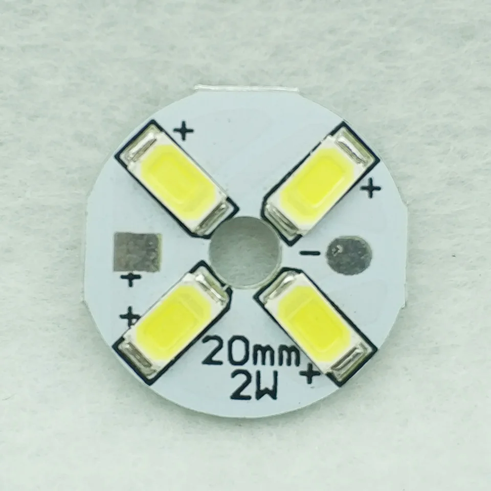 UMAKED 2 Вт 20 мм Светодиодная Лампочка SMD5730 светодиодные чипы устанавливаемая