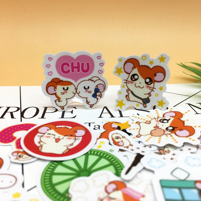 40 шт милый маленький хомяк Hamtaro стикер самодельный Скрапбукинг декоративное украшение/водонепроницаемый бумажный стикер s