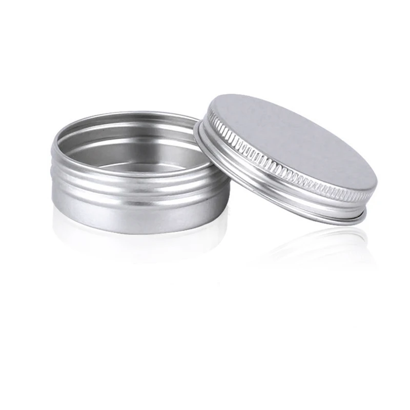 5Pcs 30ml Mini Aluminium Silver Box Empty Sample Container Podwer Cosmetic Travel Pot Jar 52*20mm | Красота и здоровье