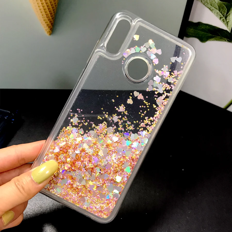 Y6 (2019) Блестящий Жидкий чехол для HUAWEI 2019 qiccksand силиконовый мягкий Coque Huawei Honor 8A Y 6