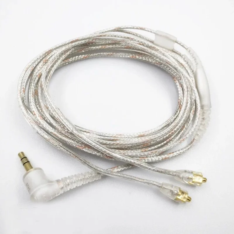 Hi Fi оригинальный кабель для Shure SE215 535 846 позолоченный провод/кабель наушников