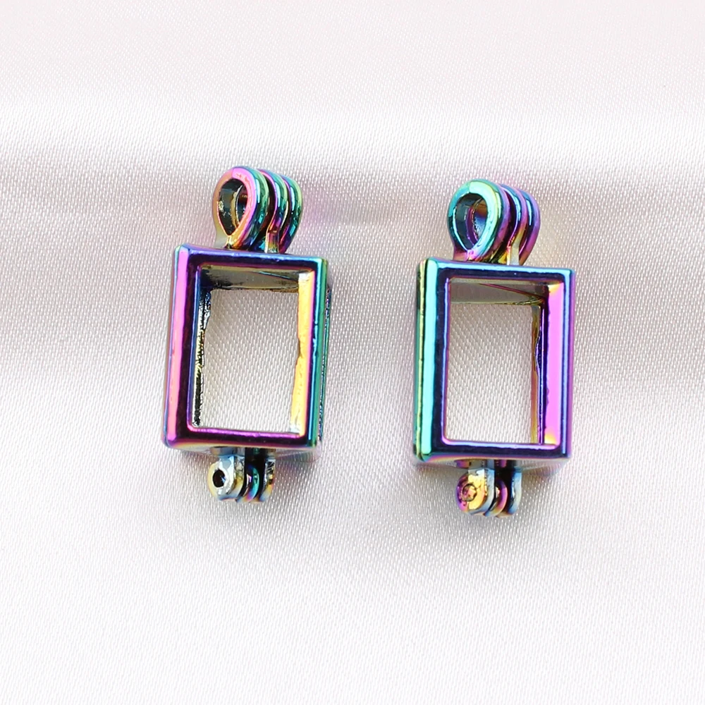 5 шт./лот Радужный цвет кубовидная жемчужная клетка подвеска для аромата парфюма