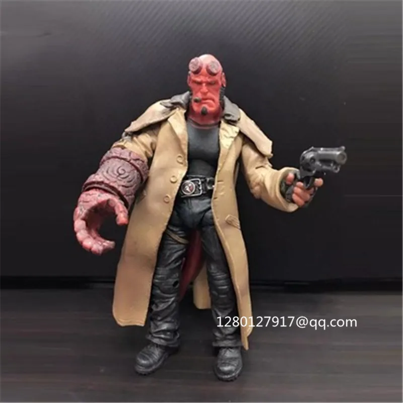 6 дюймов супергерой Hellboy Anung Un Rama сын сатаны включает в себя самурайский пистолет