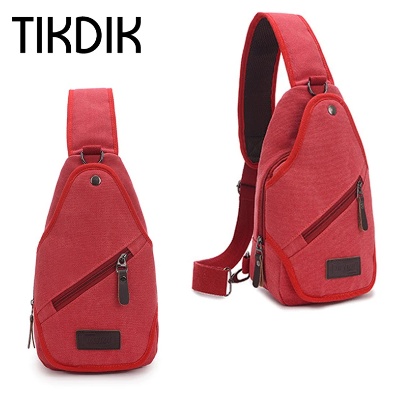 

Casual Unisex Canvas Chest Pack Single Shoulder Strap Pack Waist Bags Waterproof Oxford Zipper Crossbody Bag bolsa masculina
