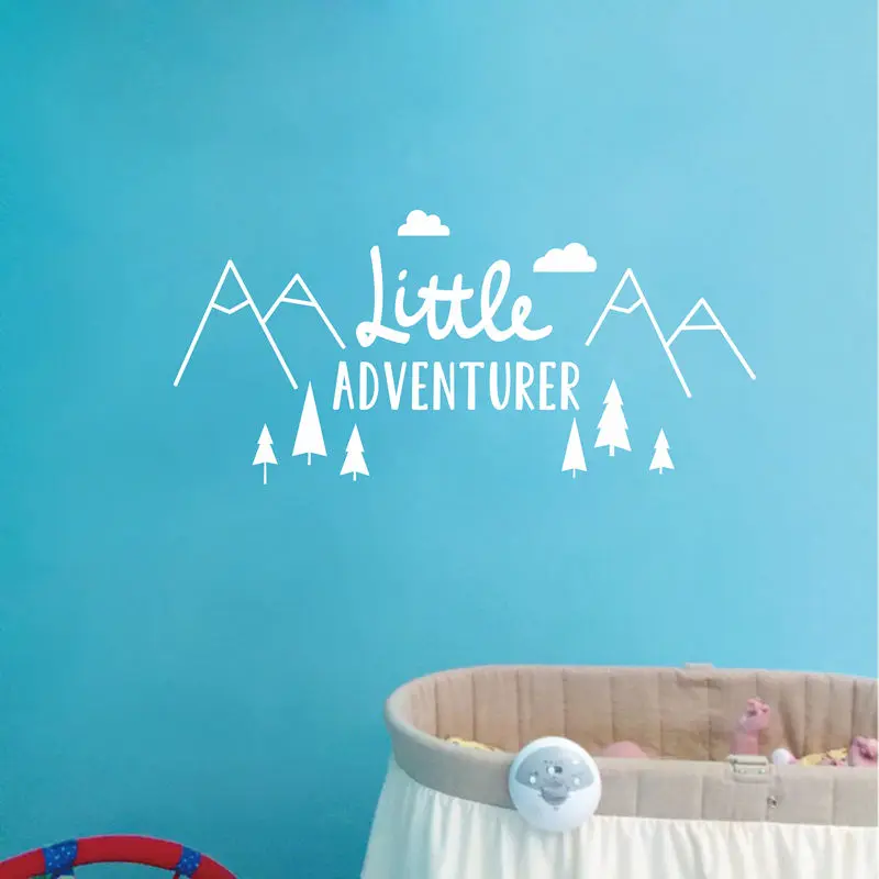 Домашняя Настенная Наклейка Little Adventurer наклейка на стену в скандинавском стиле
