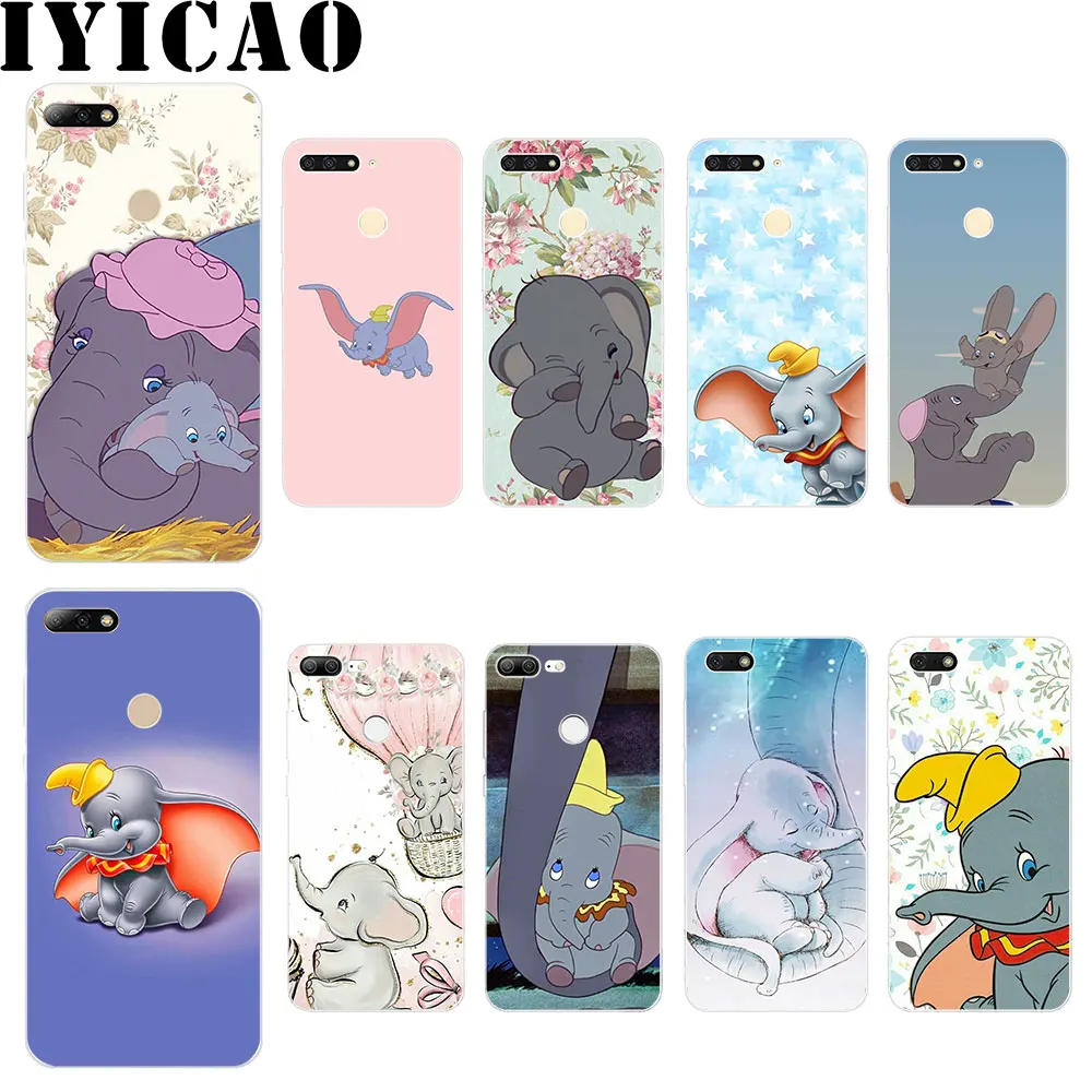 Жесткий чехол IYICAO Dumbo для Huawei Mate 10 20 Lite Pro Nova 2i 3 3i 4 | Мобильные телефоны и аксессуары