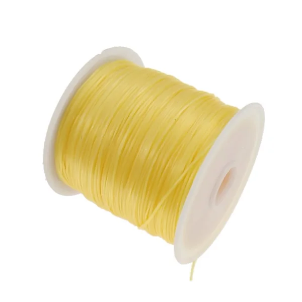 Горячая 70 м/катушка белый эластичный шнур с кристаллами для изготовления