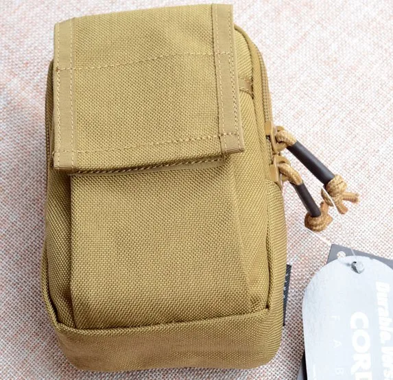 TAN TTGTACTICAL тактический Molle EDC сумка утилита гаджет поясная сумка для 5," смартфона - Цвет: TAN