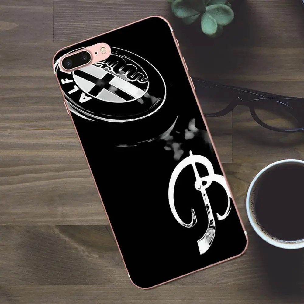 Мягкий живой телефон с логотипом Alfa Romeo для Huawei G8 Honor 5C 5X 6 6X 7 8 9 Y5II Mate P7 P8 P9 P10 P20 Lite Plus