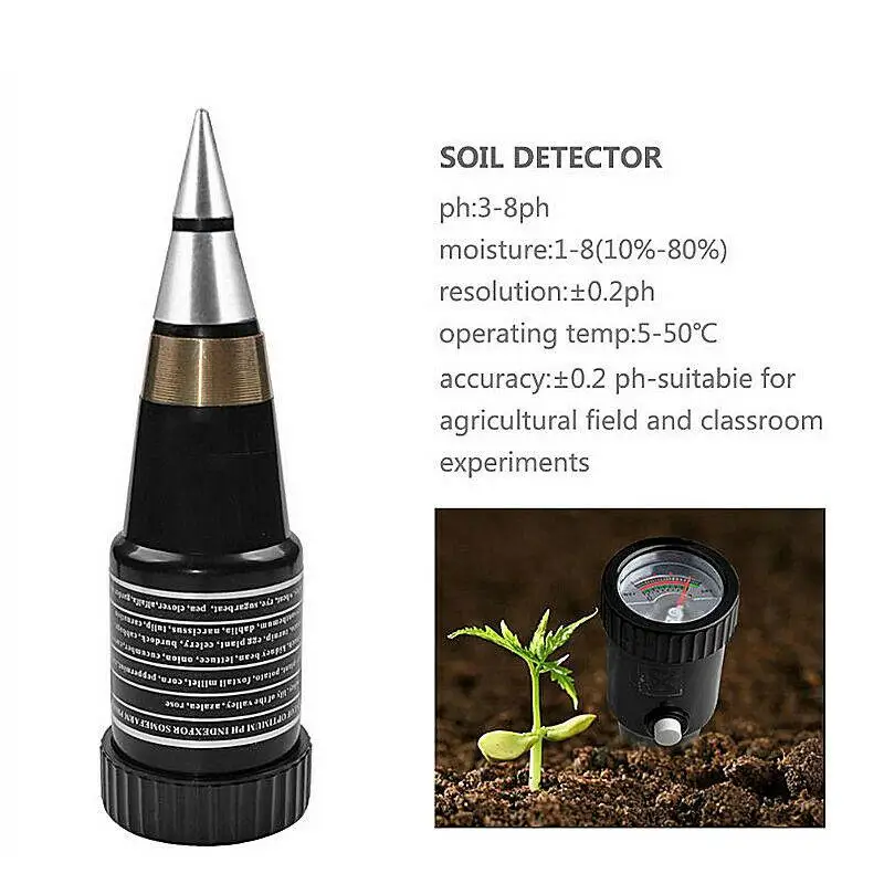 Завод земли почвы PH влаги светильник метр термометр Температура тестер солнца