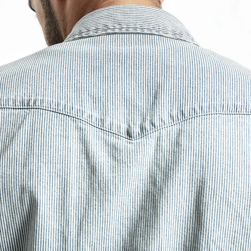 SIMWOOD 2019 бренд рубашки домашние муж. для мужчин Slim Fit весна новая джинсовая рубашка
