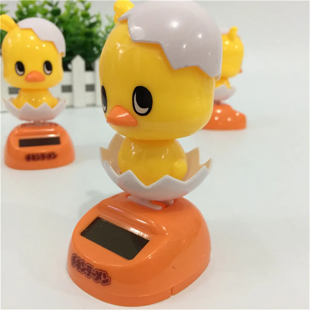 Милый куриный орнамент для автомобиля украшение на солнечной батарее