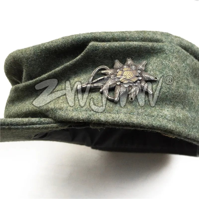 WW2 армейская элита Edelweiss шляпа для горных солдат кепка со значком Insignia DE/402126 |
