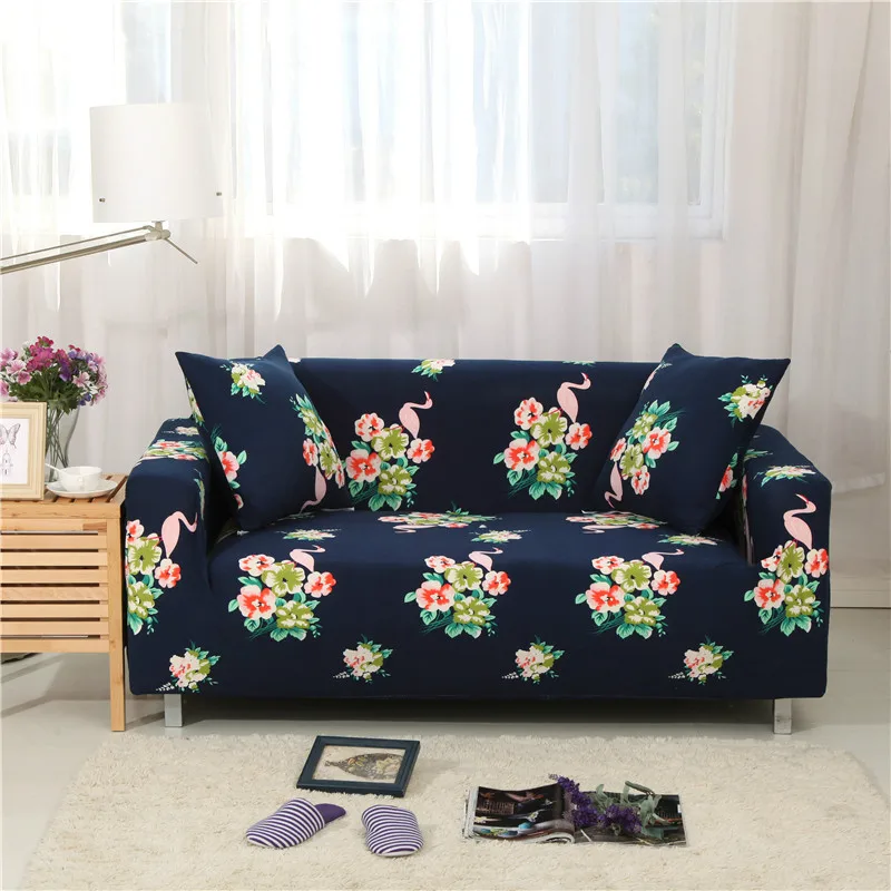 

Modern Flowers Sofa Slipcovers Tight Wrap All-inclusive Slip-resistant Elastic Cubre Sofa Towel Couch Cover