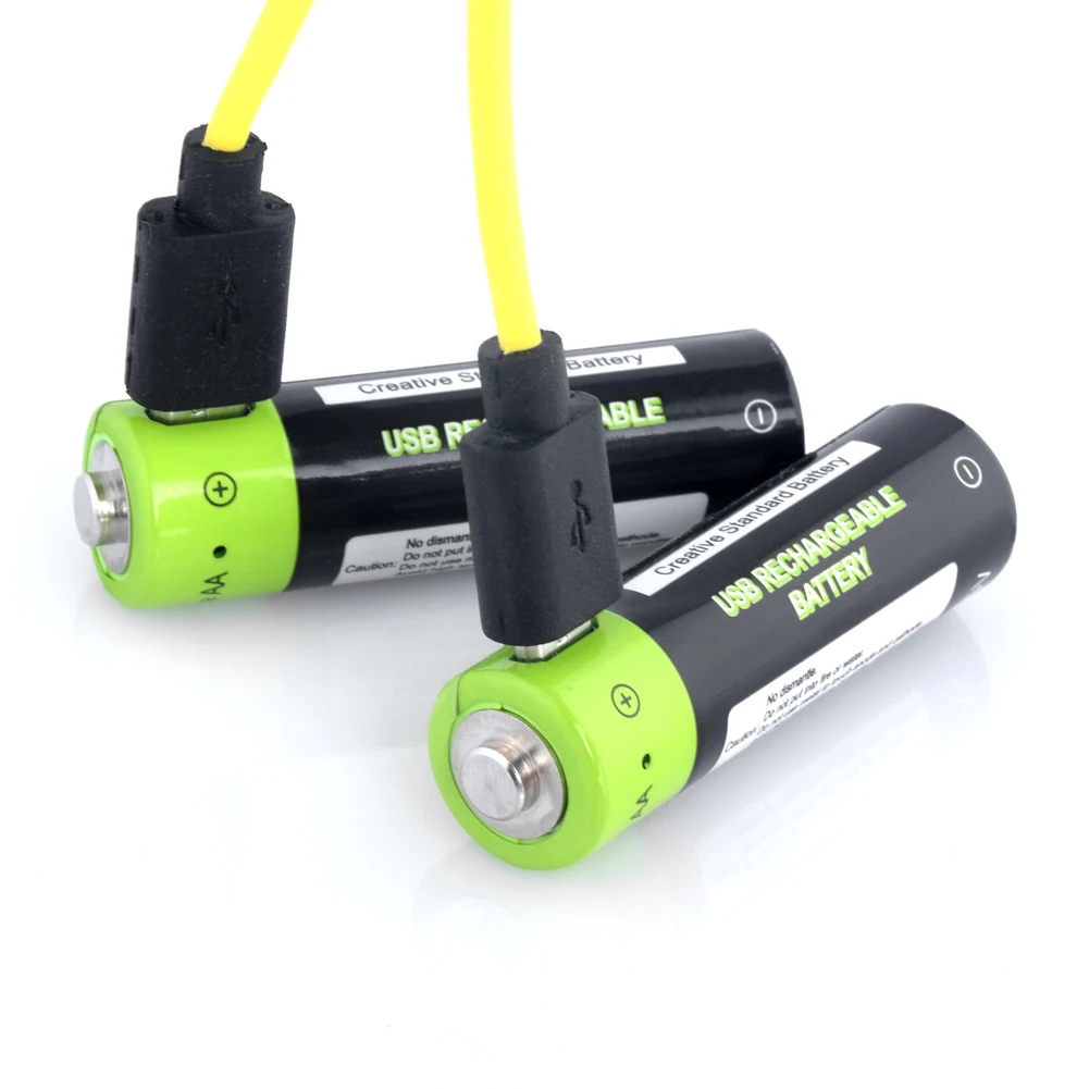2x1250 mAh перезаряжаемые aa литий-ионные полимерные батареи Usb зарядное устройство 1,5 v Вольт AA Li-ion Lipo батарея для пультов дистанционного управления игрушки