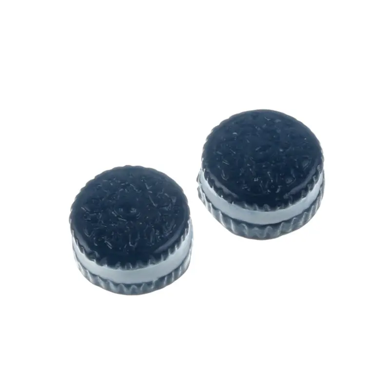 Black 20 штук Красочный Круглый Смола Oreo украшение для печенья ремесла Кабошон с плоской задней частью украшения для Скрапбукинг аксессуары - Цвет: Black