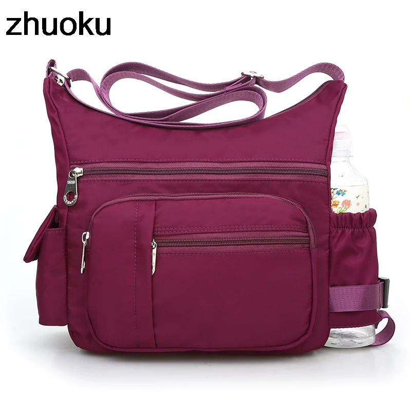 

Women Shoulder Bags Solid Nylon Waterproof Small Clutch Female Crossbody Beach Bags Girls Sac A Main Black Messenger Bag