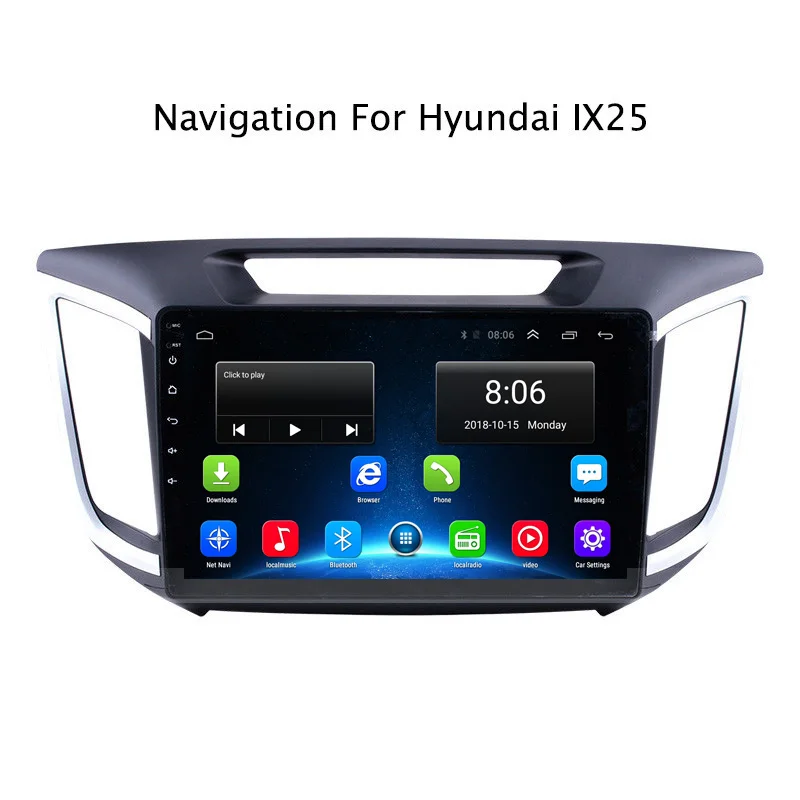 NAVITOPIA 10 1 дюймов 4G LTE wifi головное устройство для hyundai IX25 2014 2015 2017 Android 6 0 2G + 32G
