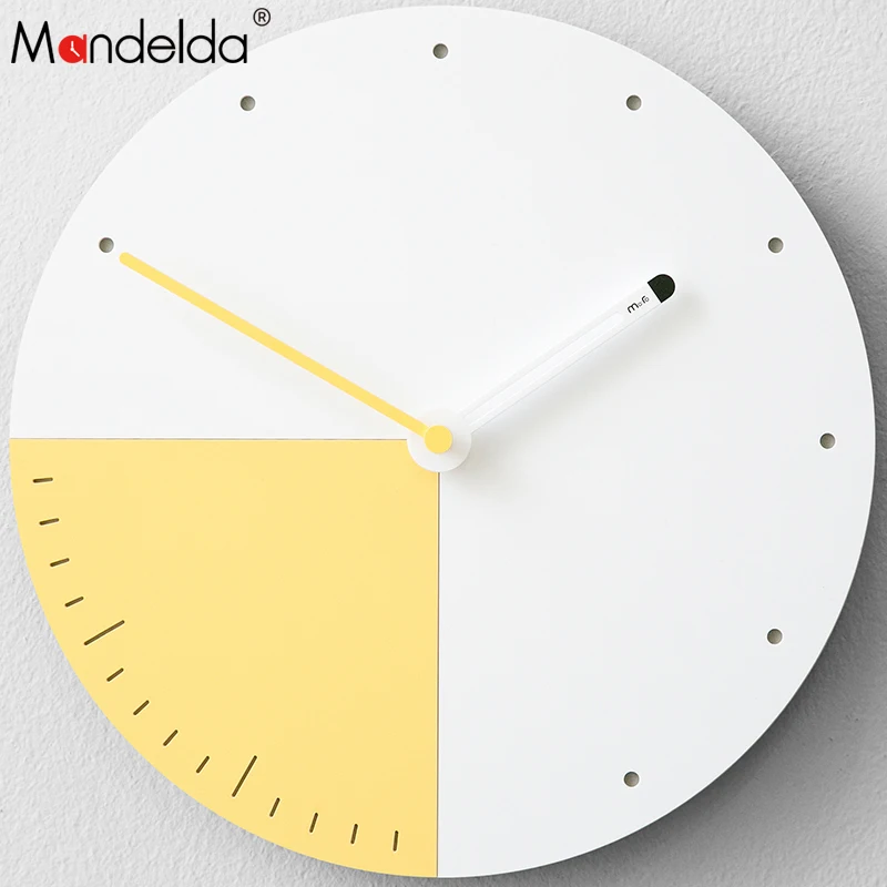 Дизайнерские настенные часы Mandelda декоративные металлические цифровые украшение