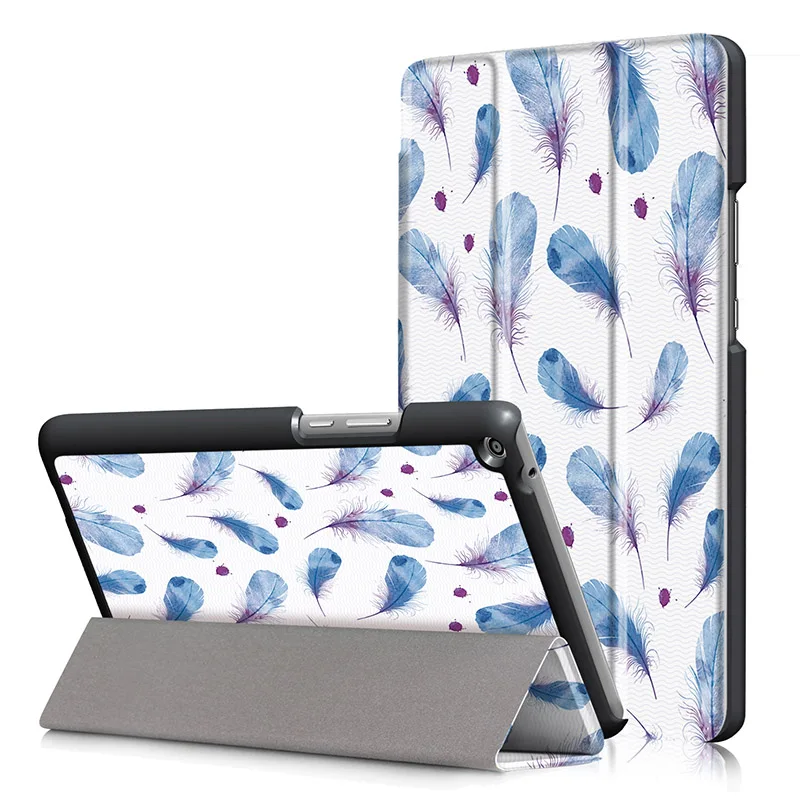 башня картина рисунок подставка PU материя кожаный планшета чехол на планшет Huawei