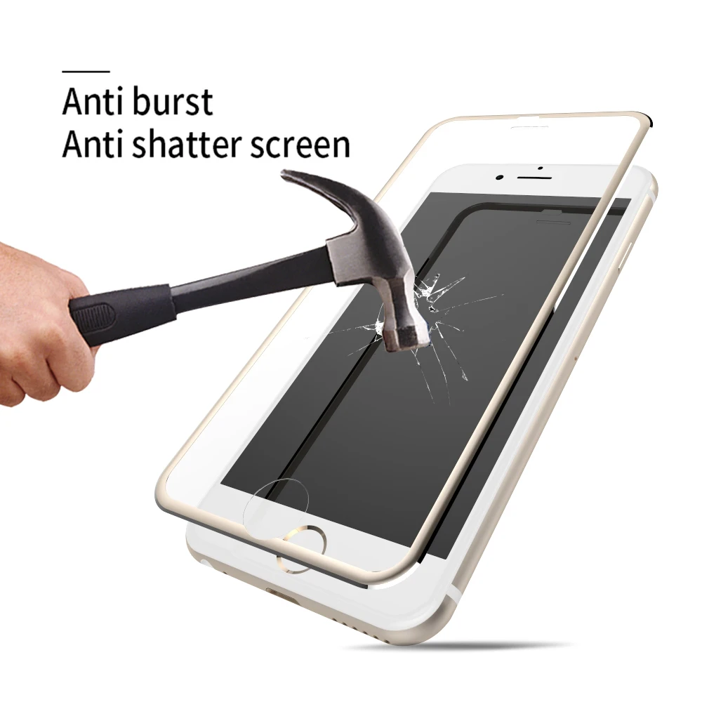 2 шт./лот 3D полная защита из закаленного стекла для экрана пленка iPhone6 стеклянная