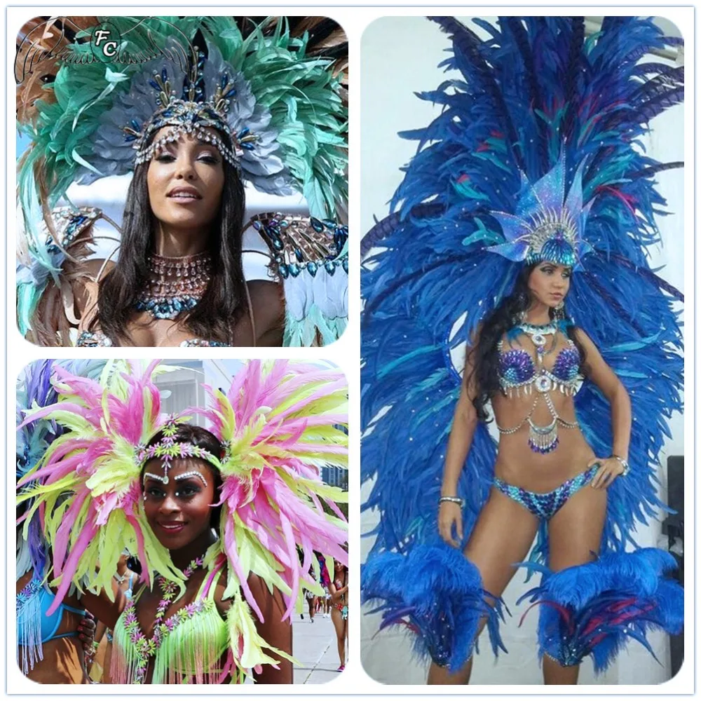 Wholesale 100pcs Natural Peacock Blue Rooster Tail Feather 35-40cm Cock Pheasant Carnival Costume/Cosplay/Shamba Dancer | Дом и сад