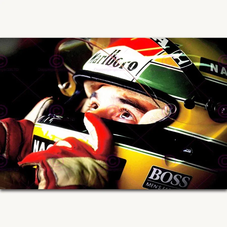FX960 хит продаж Ayrton Senna F1 Formula Grand Супер гоночный автомобиль супер звезда Постер