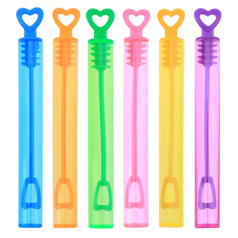 

6pcs Bubble Blowing Maker Children Toys Heart Empty Bubble Soap Bottles Outdoor Wedding Birthday Party Decoration Children's Toy