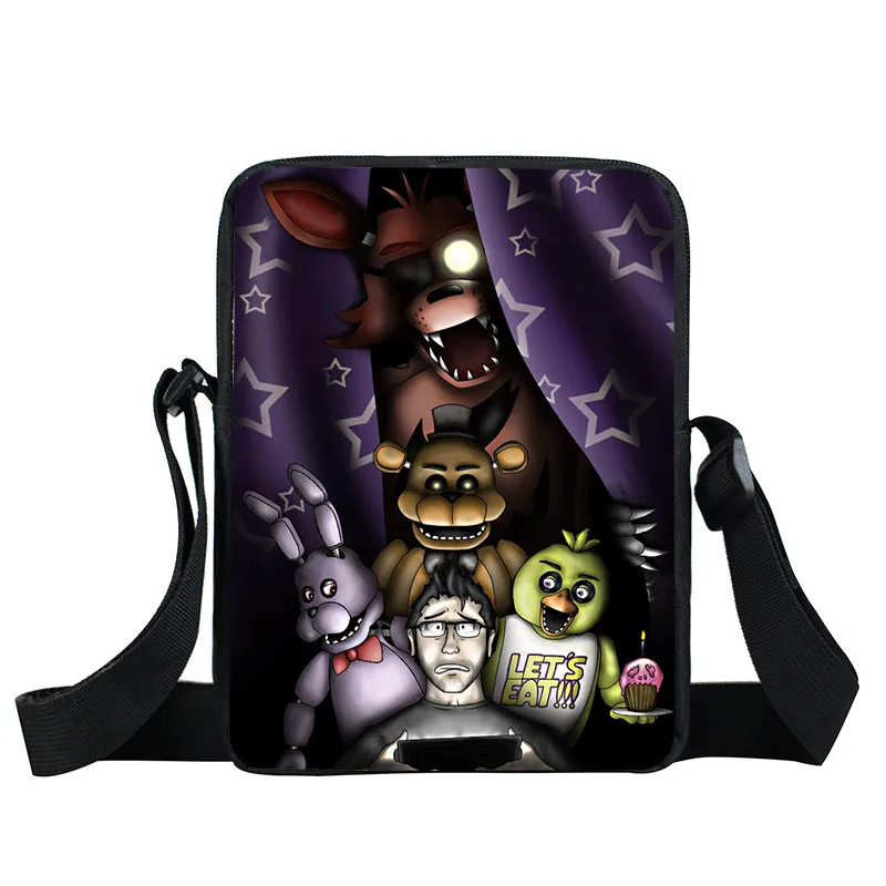 XKB FLD9 Five Nights at Freddy сумка через плечо FNAF сумка через плечо Five Nights at Freddys детская Подарочная мини-сумочка - Цвет: XKB FLD9