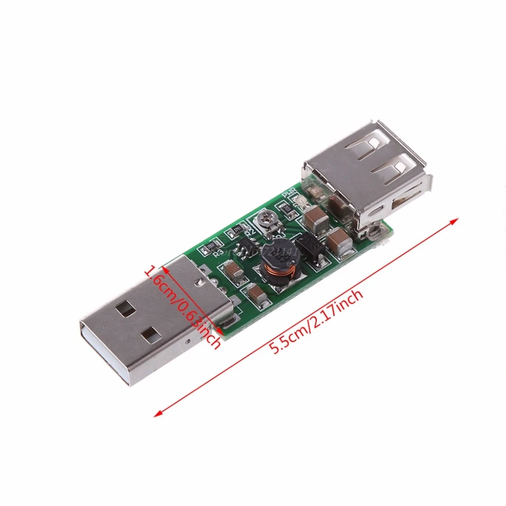 DC-DC USB 5V to 6-15V Step-Up Boost Converter Voltage Inverter Module Adjustable Female Interface Dropship | Электронные