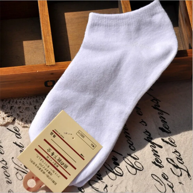 

1 Pair 100% Cotton Socks Women Candy Color Ankle Socks Solid Simple Vintage Harajuku Pink Black White Sock Chaussette Femme
