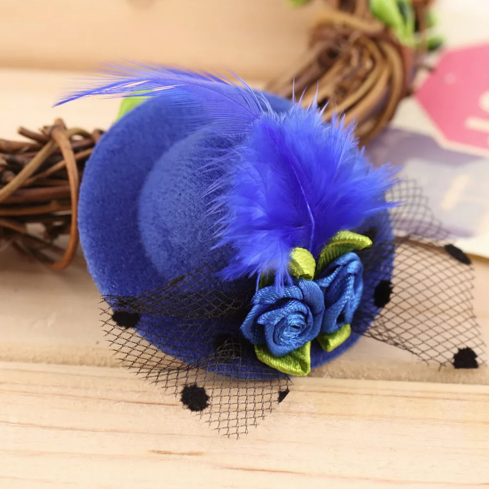 100% New Popular Hot Selling Cute Children Kid Girl Mini Hat Style Head Hair Clip Party Decor Accessories | Детская одежда и обувь