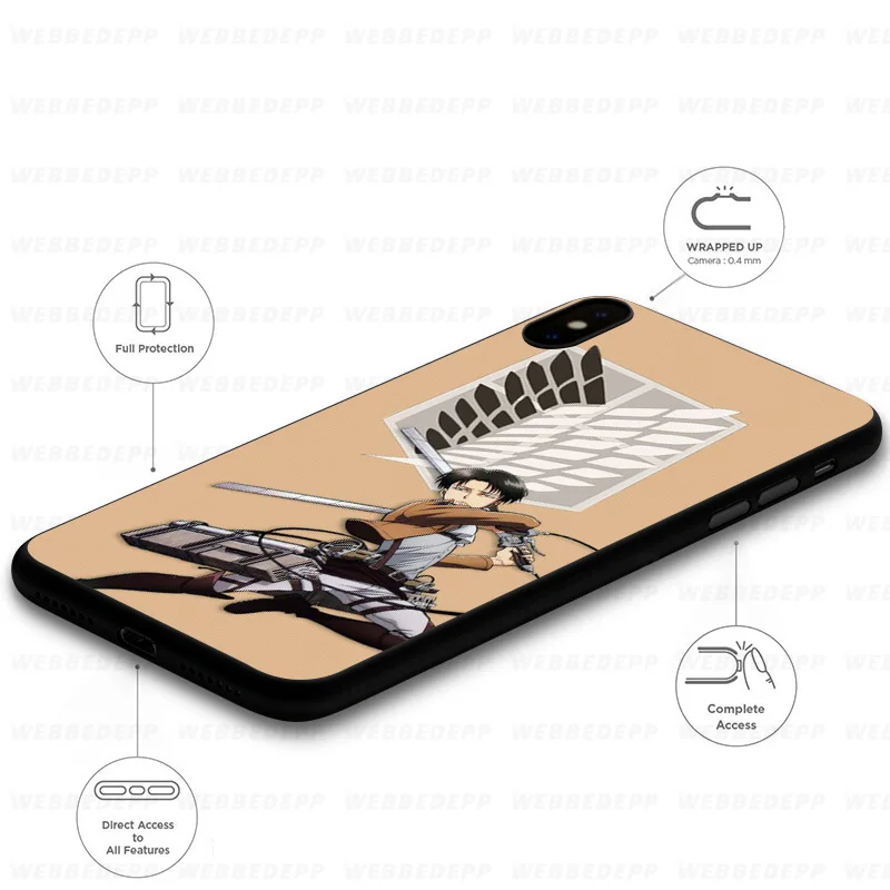 Чехол WEBBEDEPP Attack on Titan для Huawei Mate Honor 20 6A 7A 7C 7X 8 9 9X 10 View Lite Pro 30.