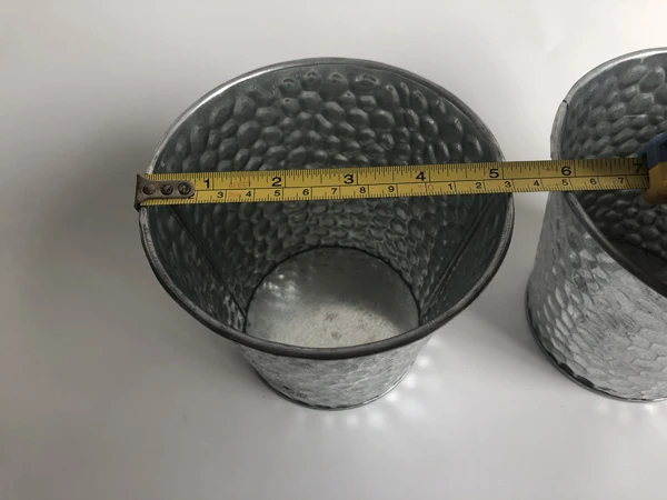Металлическая Ванна D13xH11.5CM 6 шт./лот домашний декор железные горшки вилла