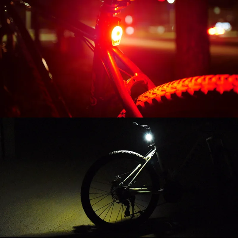 Smart Bicycle Tail Light USB Charging Warning Lights LED MTB Round Rear Back Safety Lamp Bike Accessory MDJ998 | Освещение