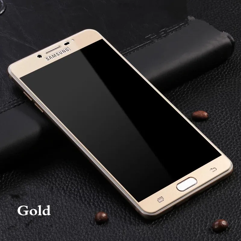 Полноэкранное покрытие из закаленного стекла для samsung Galaxy C9 Pro C9000 HD Взрывозащищенная Защита экрана для Galaxy C9 Pro 6,0 дюймов - Цвет: Gold