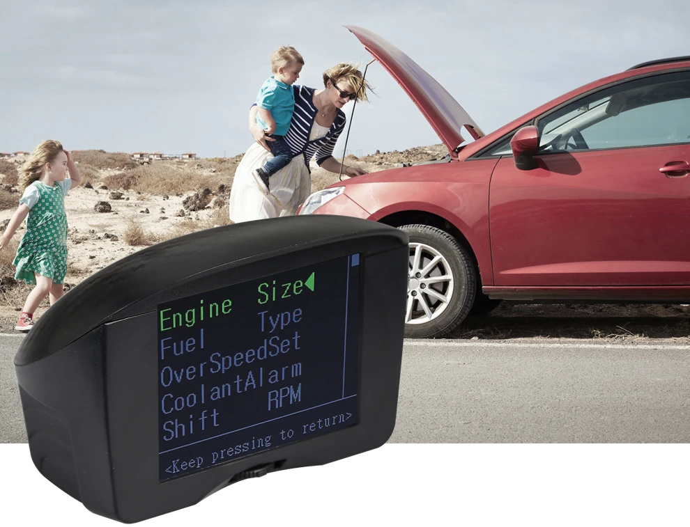 X50 Plus автомобильный HUD Дисплей OBD2 цифровой спидометр одометр темп напряжение 12 В автоматический диагностический сканер инструмент