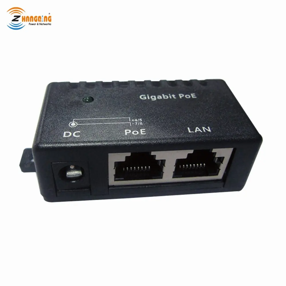 Бесплатная доставка Пассивный Инжектор PoE Gigabit 10/100/1000 Мбит/с настенная сетевая