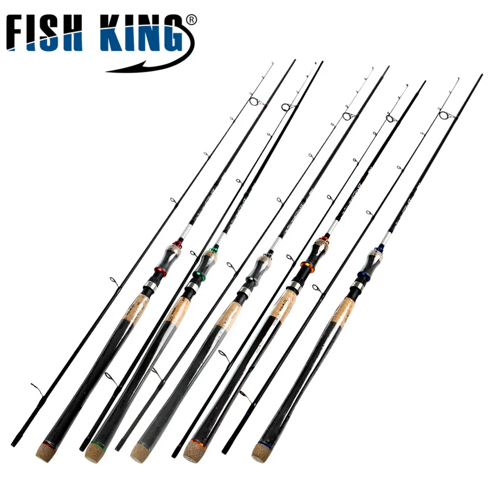 Рыболовная удочка FISH KING из мягкого углеродного волокна 5 цветов 2 1 7 м секции вес