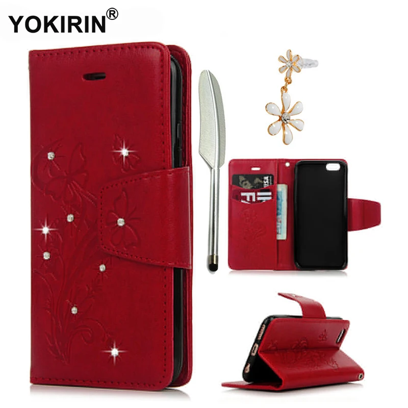 YOKIRIN для iPhone 6 Plus/6 S Plus кожаный бумажник чехол телефона роскошный бабочка